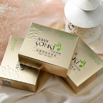 Health care products silver card color box