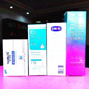 Cosmetics white card silver card paper color box